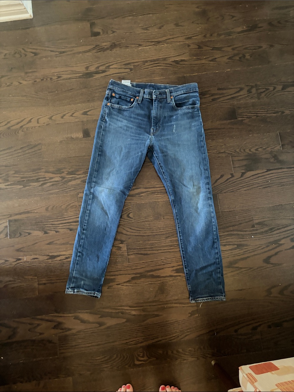 Levi's Slim Straight Denim Jeans in Faded Blue